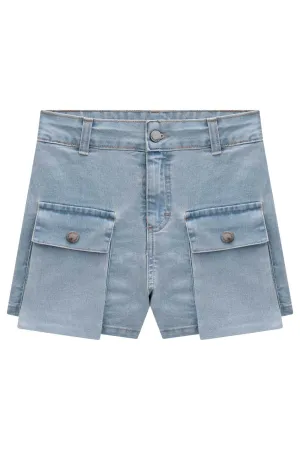 Shorts em Jeans Bellini com Elastano 73987 Vic&Vicky