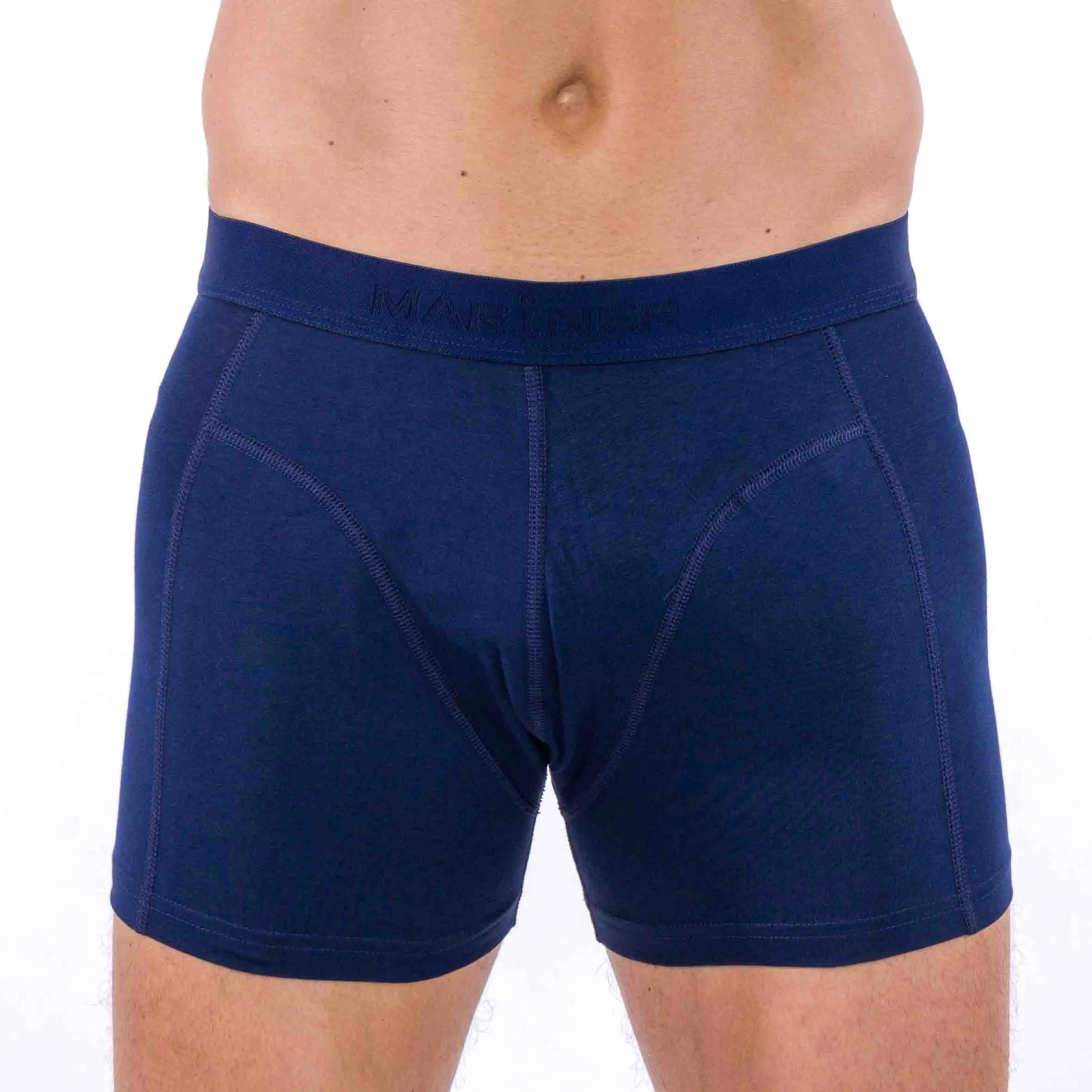 Shorty Sport Bleu Marine en Coton Bio Stretch 2024