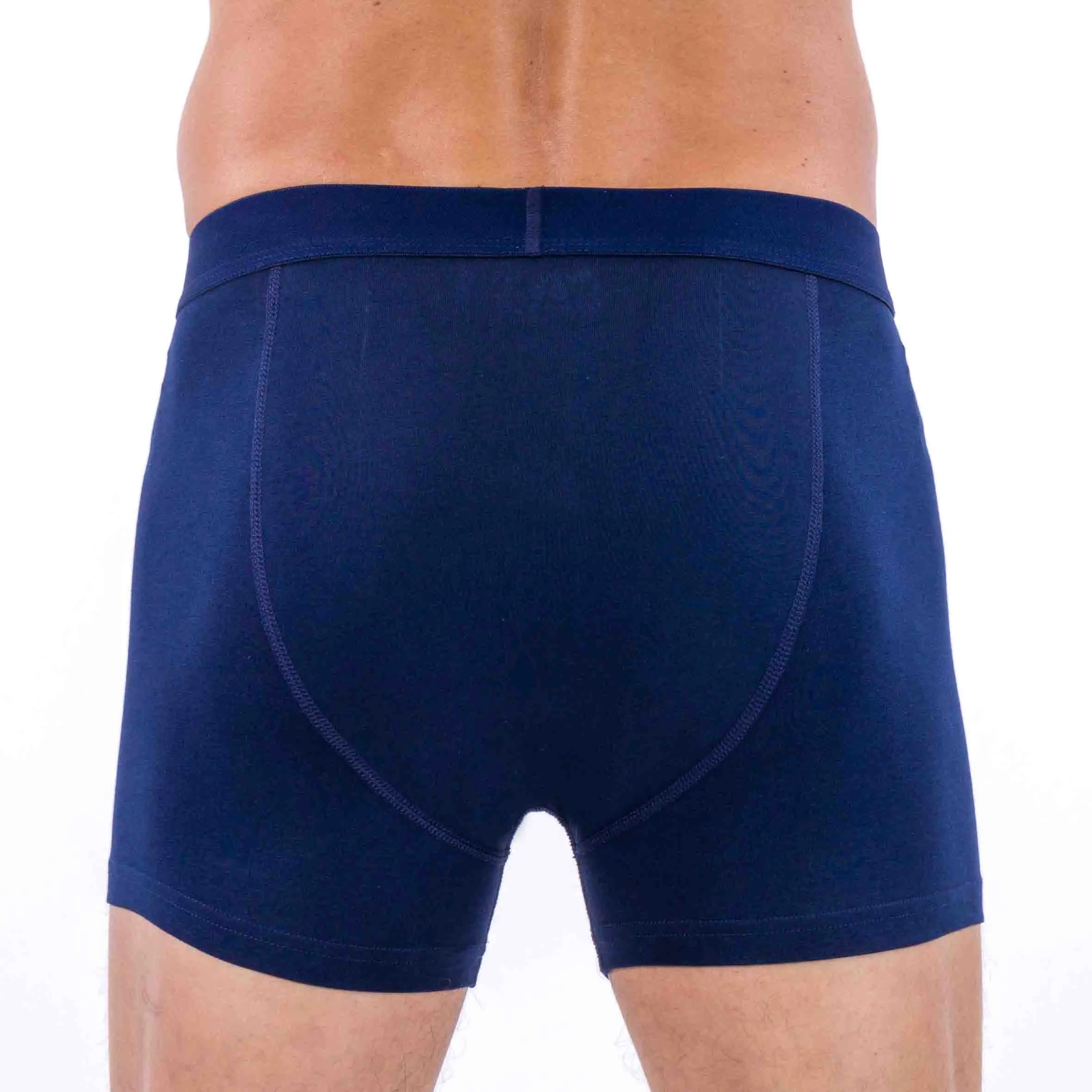 Shorty Sport Bleu Marine en Coton Bio Stretch 2024