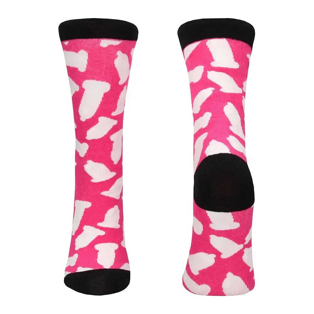 Shots Sexy Pink Socks Safety First 42 to 46