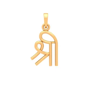 Shree Motif 18k Gold  Pendant For You From Online Exclusive Collection