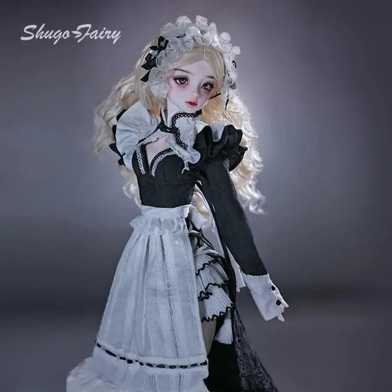 Shuga Fairy Bunton 1/4 BJD Doll | Huagao Anime Toy | Joint Body DIY Girls Gift | Blythe Movable BJD | Costume Designer Faceup