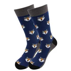 Sicks Socks - Wolf Head - Exotic Animals For  men and women