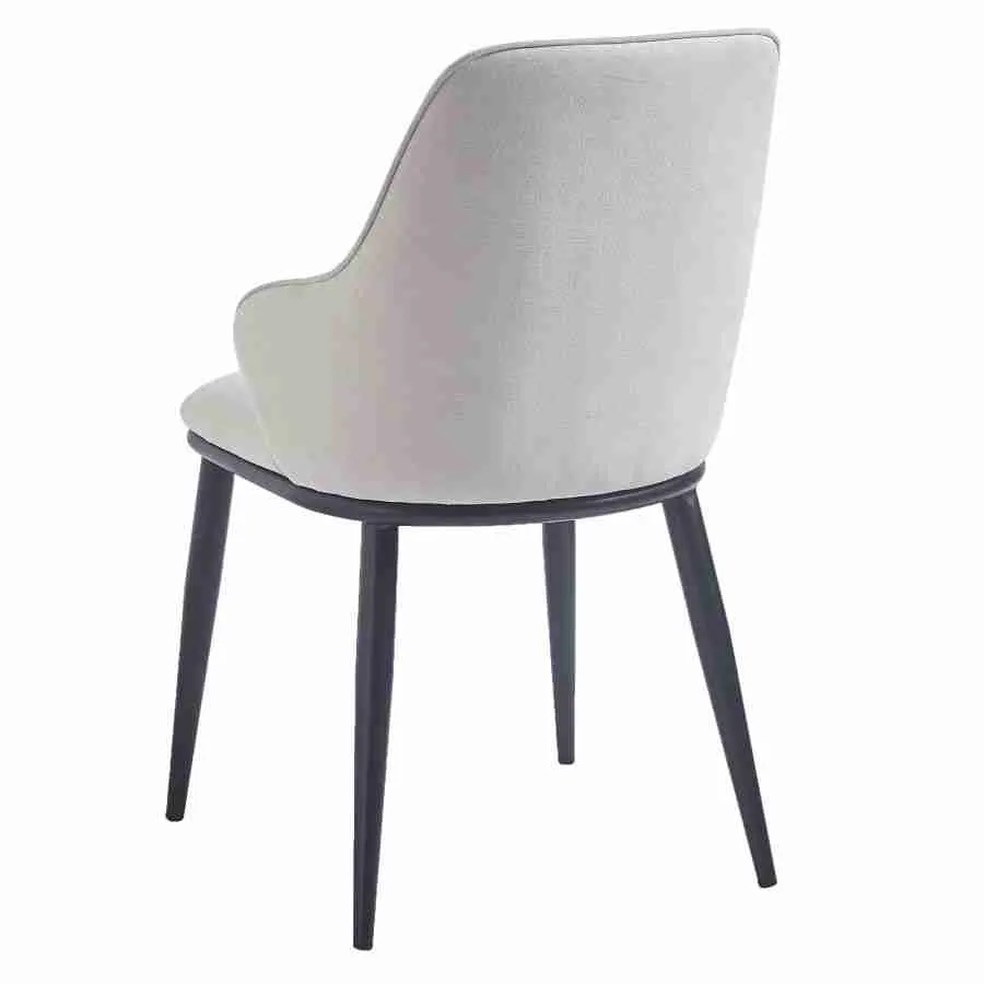 Side Chair In Beige and Black