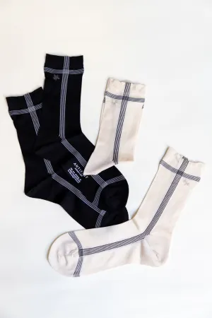 Side line silk socks