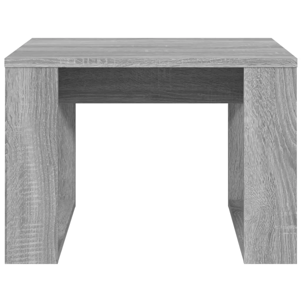 Side Table Grey Sonoma 50x50x35 cm Engineered Wood