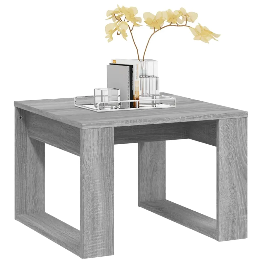 Side Table Grey Sonoma 50x50x35 cm Engineered Wood