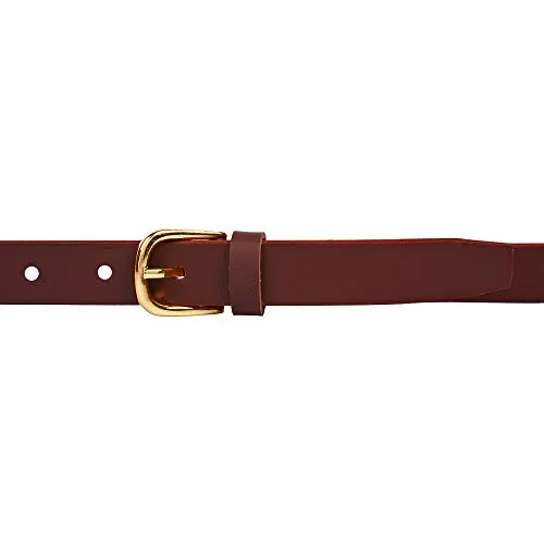 SIDEWOK Combo of Plain Casual Sleek Belts For Women/Girls (Brown & Tan)(SDWK-GLBL-07-08)