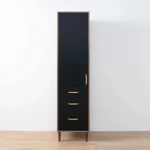 Sidney Matte Black Linen Cabinet