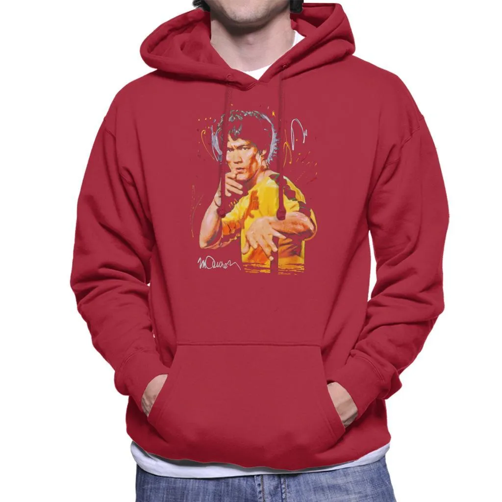 Sidney Maurer Original Portrait Of Bruce Lee Game Of Death Men's Hooded Sweatshirt