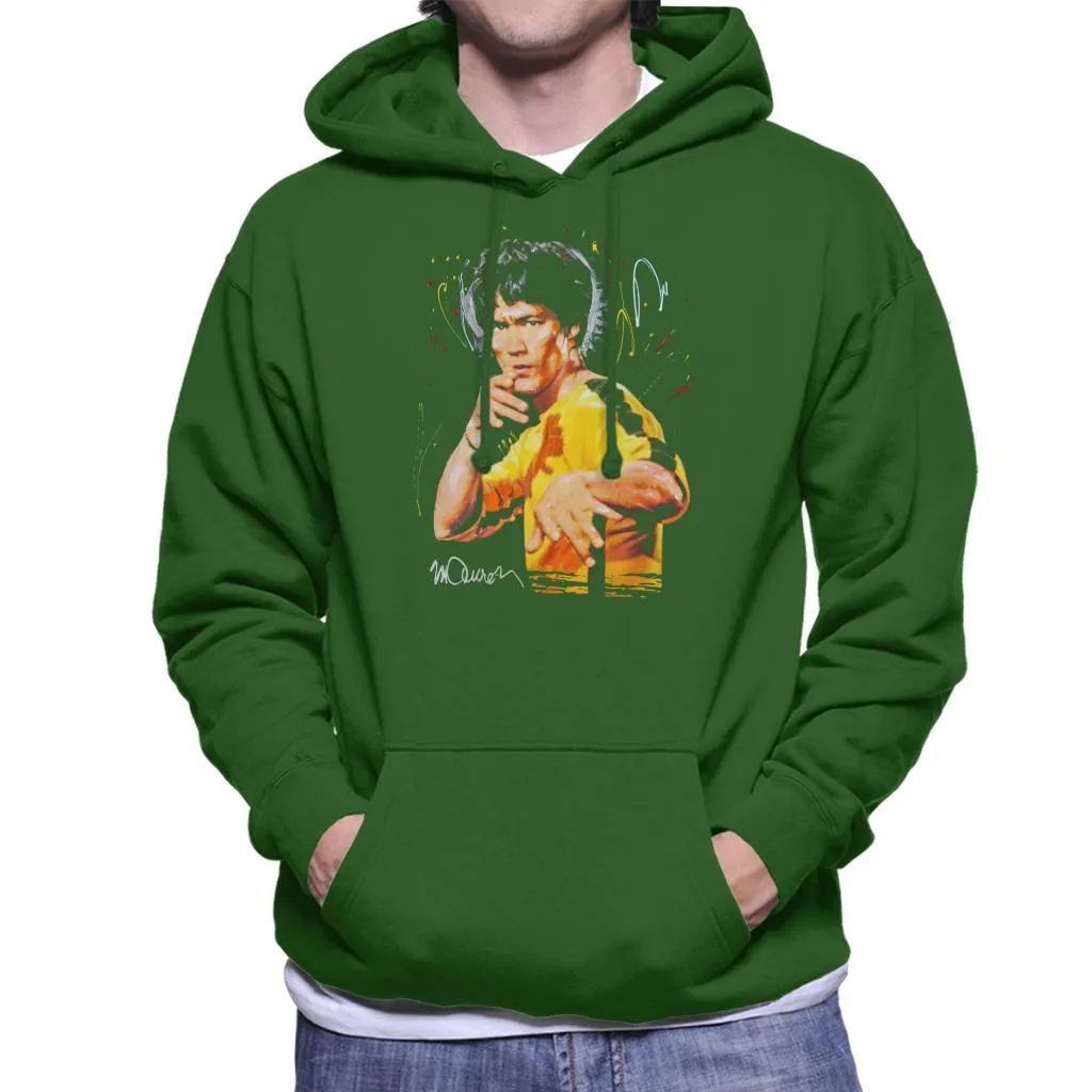 Sidney Maurer Original Portrait Of Bruce Lee Game Of Death Men's Hooded Sweatshirt