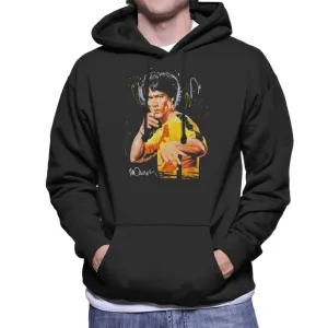 Sidney Maurer Original Portrait Of Bruce Lee Game Of Death Men's Hooded Sweatshirt