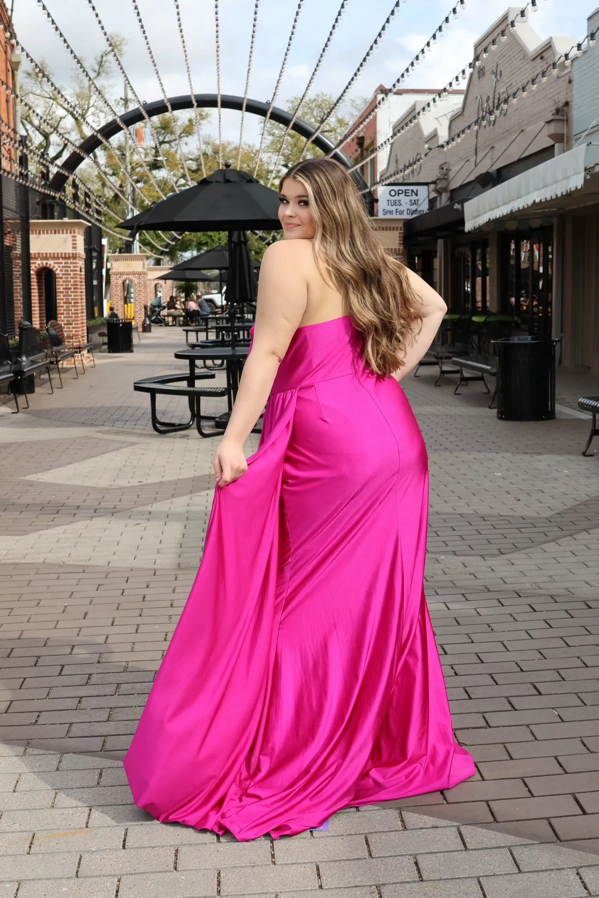 Sienna One Shoulder Satin Gown