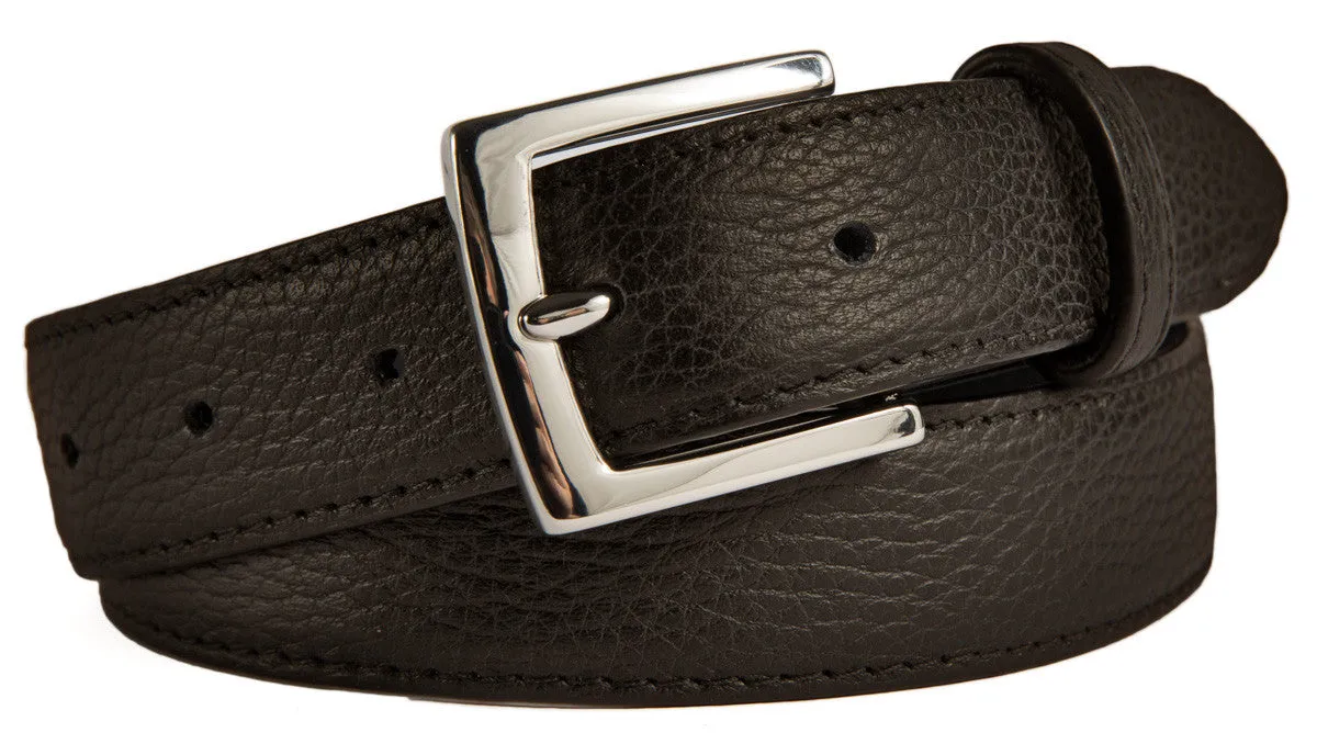 Signature Belt, (1.25") Shiny Silver Buckle