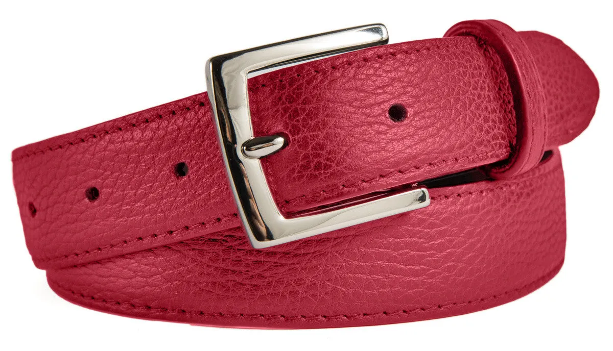 Signature Belt, (1.25") Shiny Silver Buckle