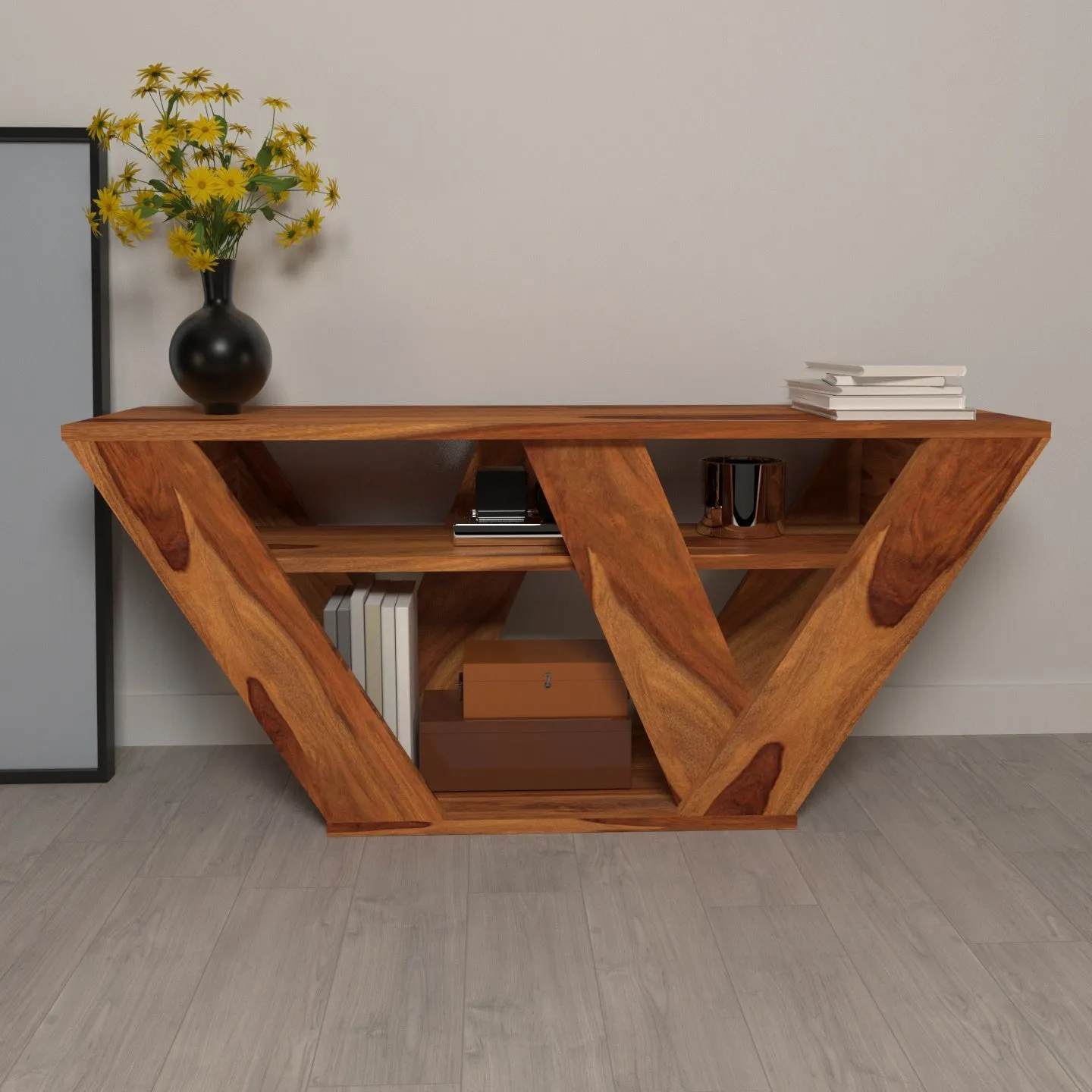 Signature console table for entryway