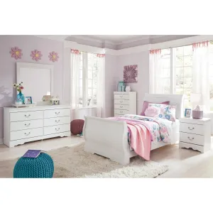 Signature Design by Ashley Anarasia B129B11 4 pc Twin Sleigh Bedroom Set