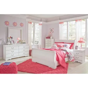 Signature Design by Ashley Anarasia B129B13 6 pc Full Sleigh Bedroom Set