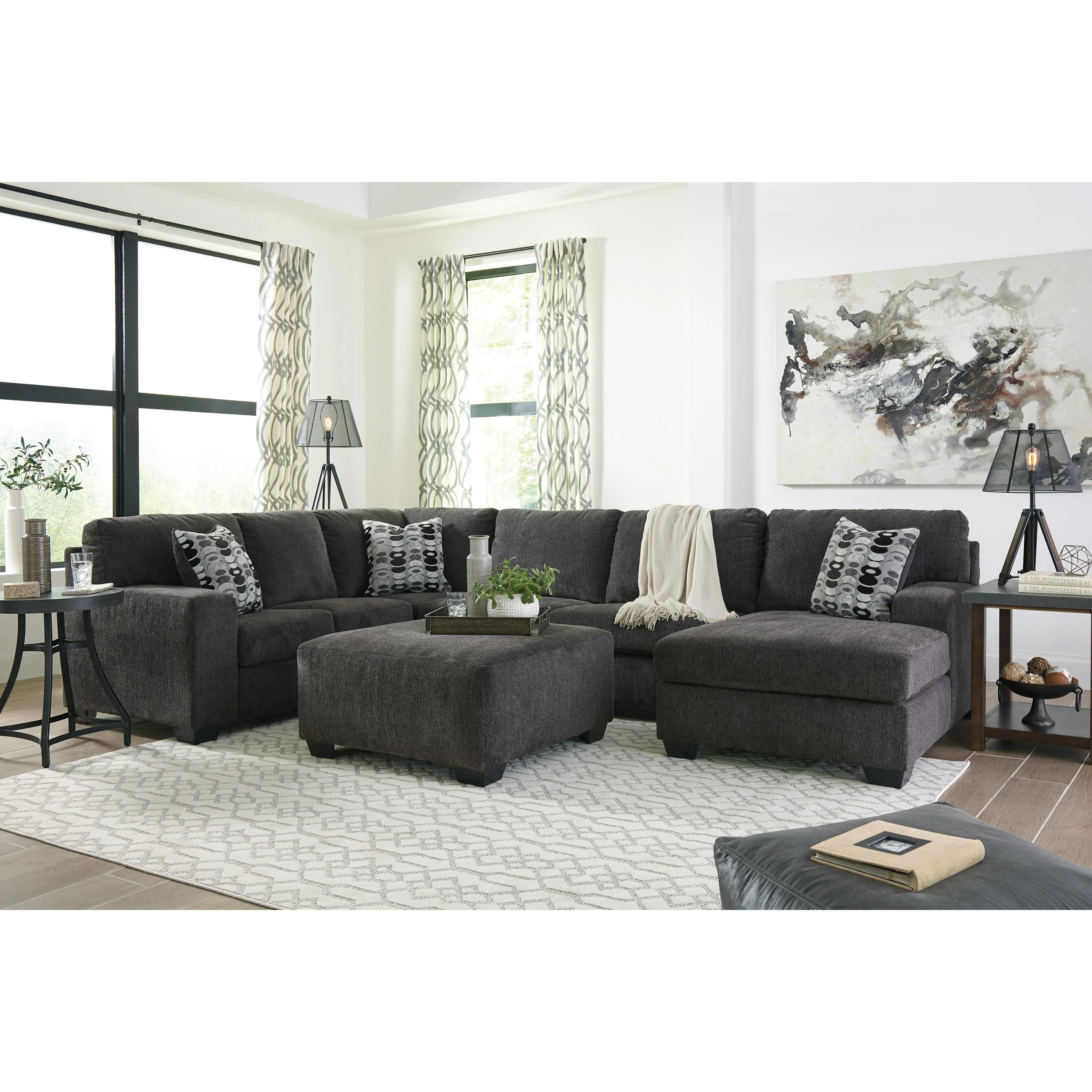 Signature Design by Ashley Ballinasloe Fabric 3 pc Sectional 8070366/8070334/8070317