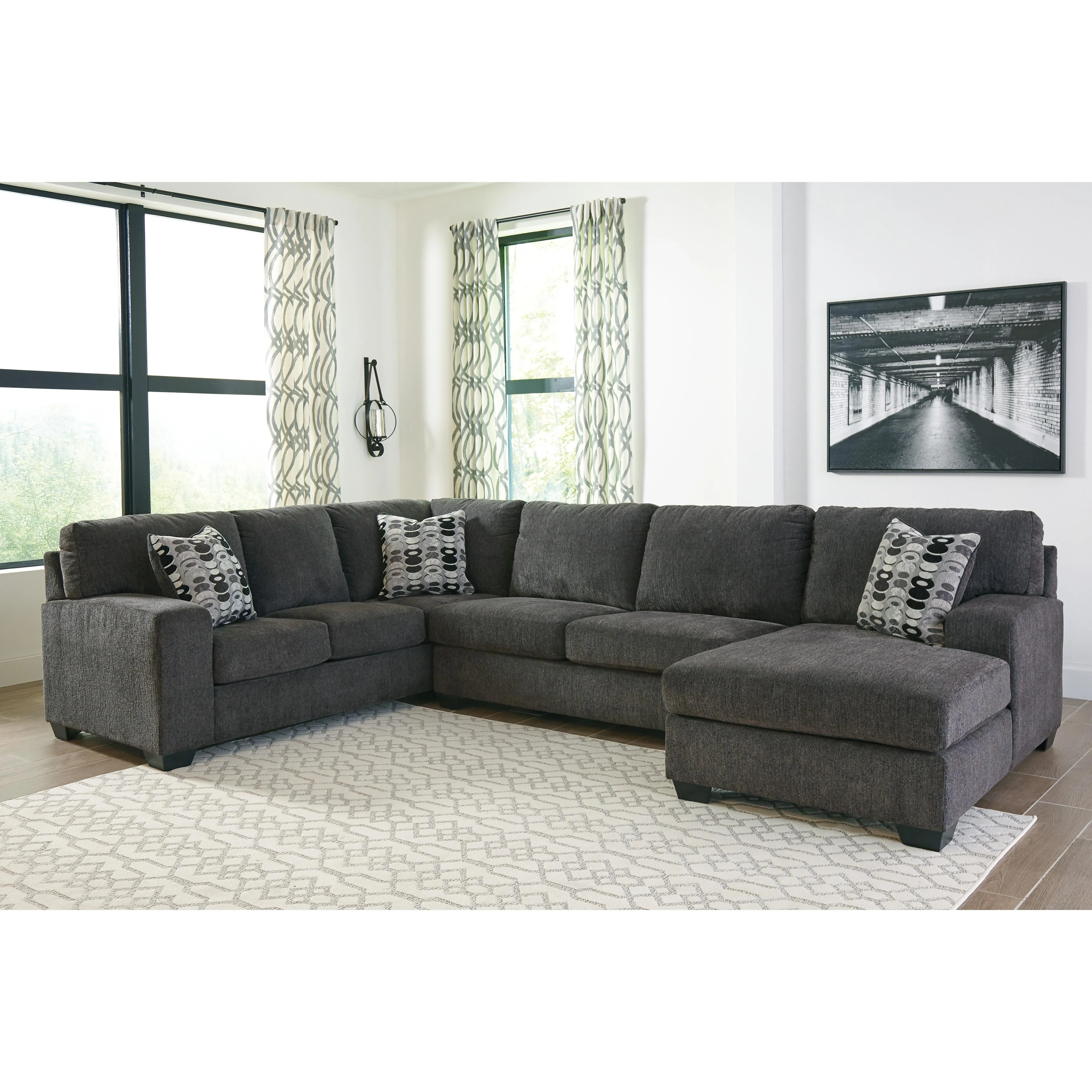 Signature Design by Ashley Ballinasloe Fabric 3 pc Sectional 8070366/8070334/8070317