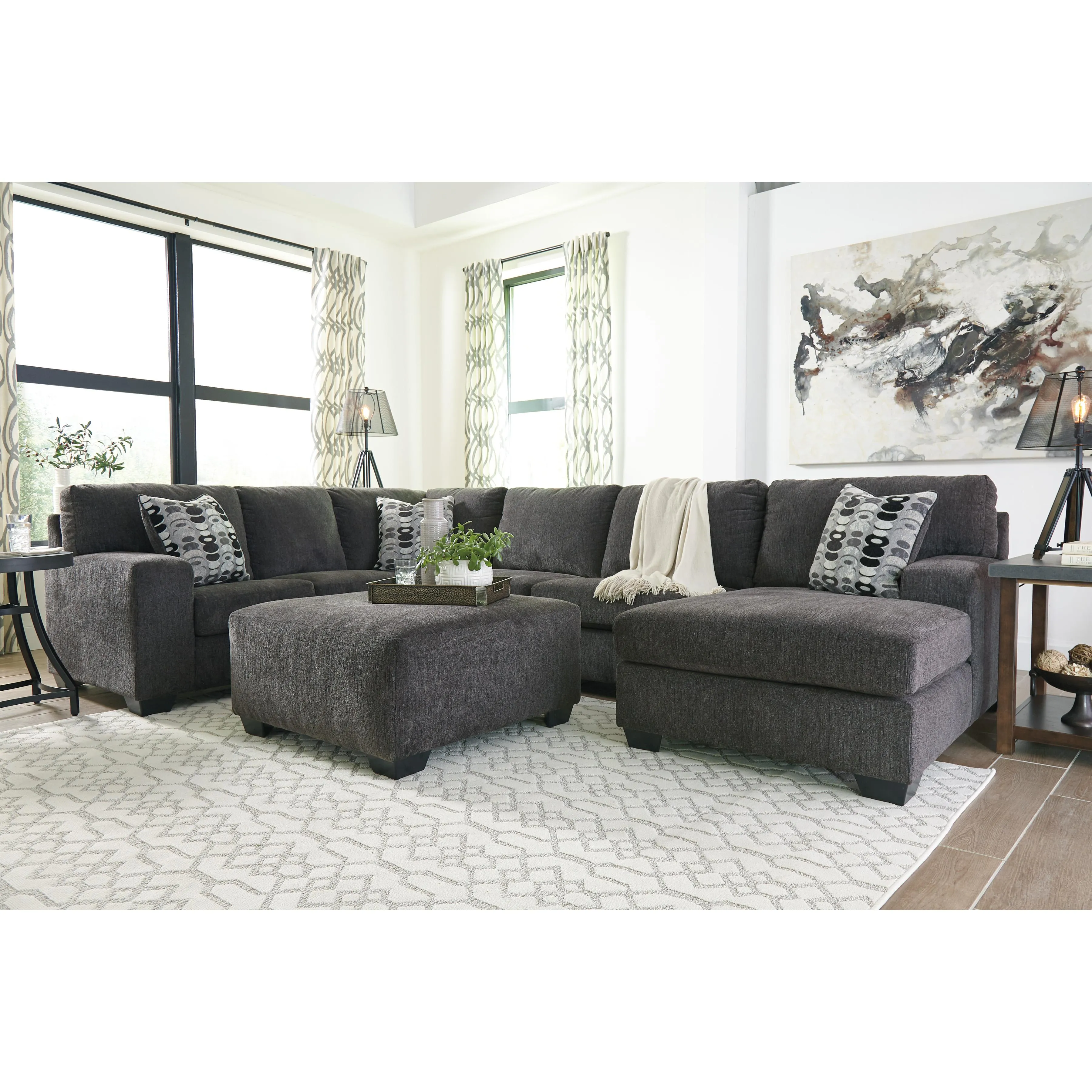 Signature Design by Ashley Ballinasloe Fabric 3 pc Sectional 8070366/8070334/8070317