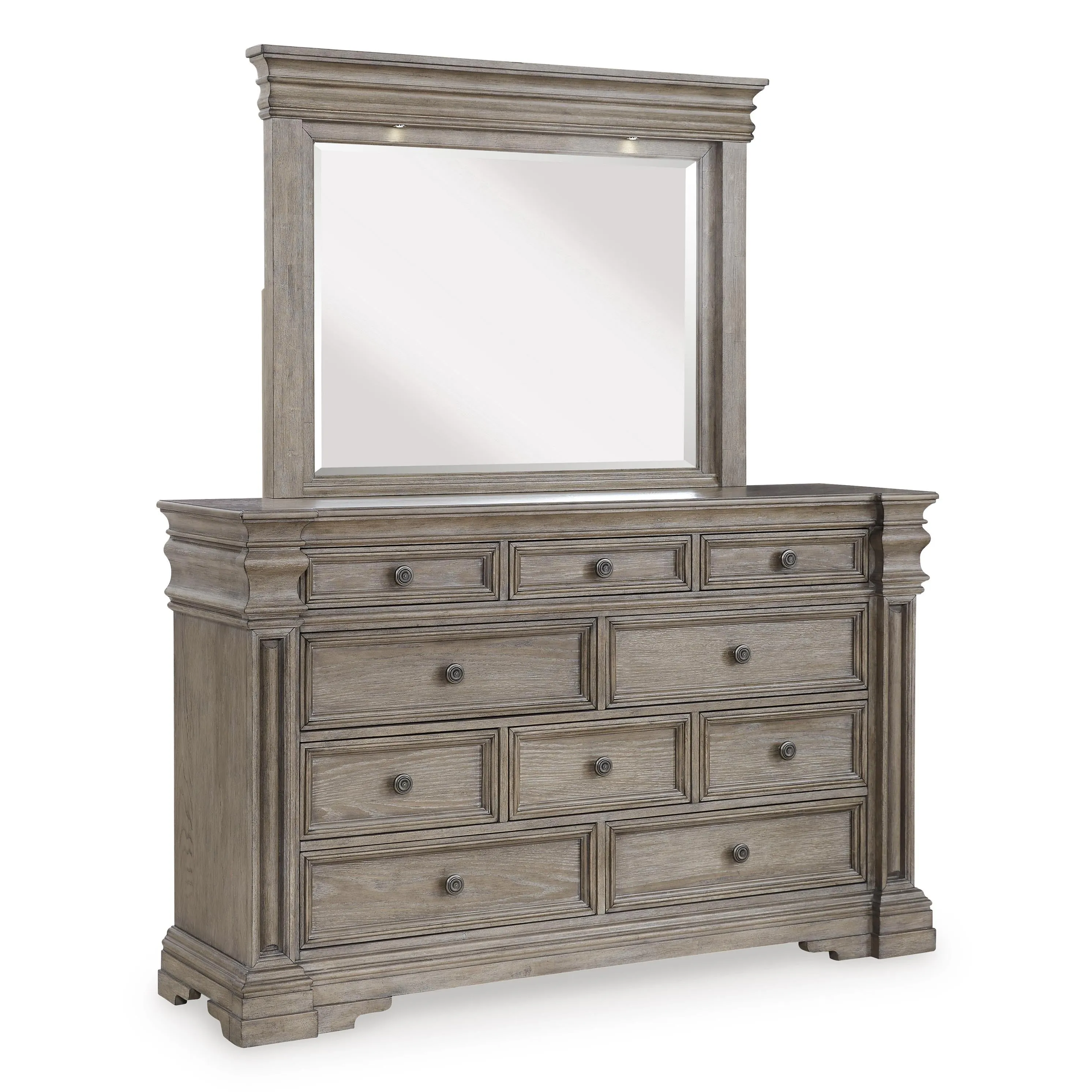 Signature Design by Ashley Blairhurst 10-Drawer Dresser with Mirror B916-31/B916-36