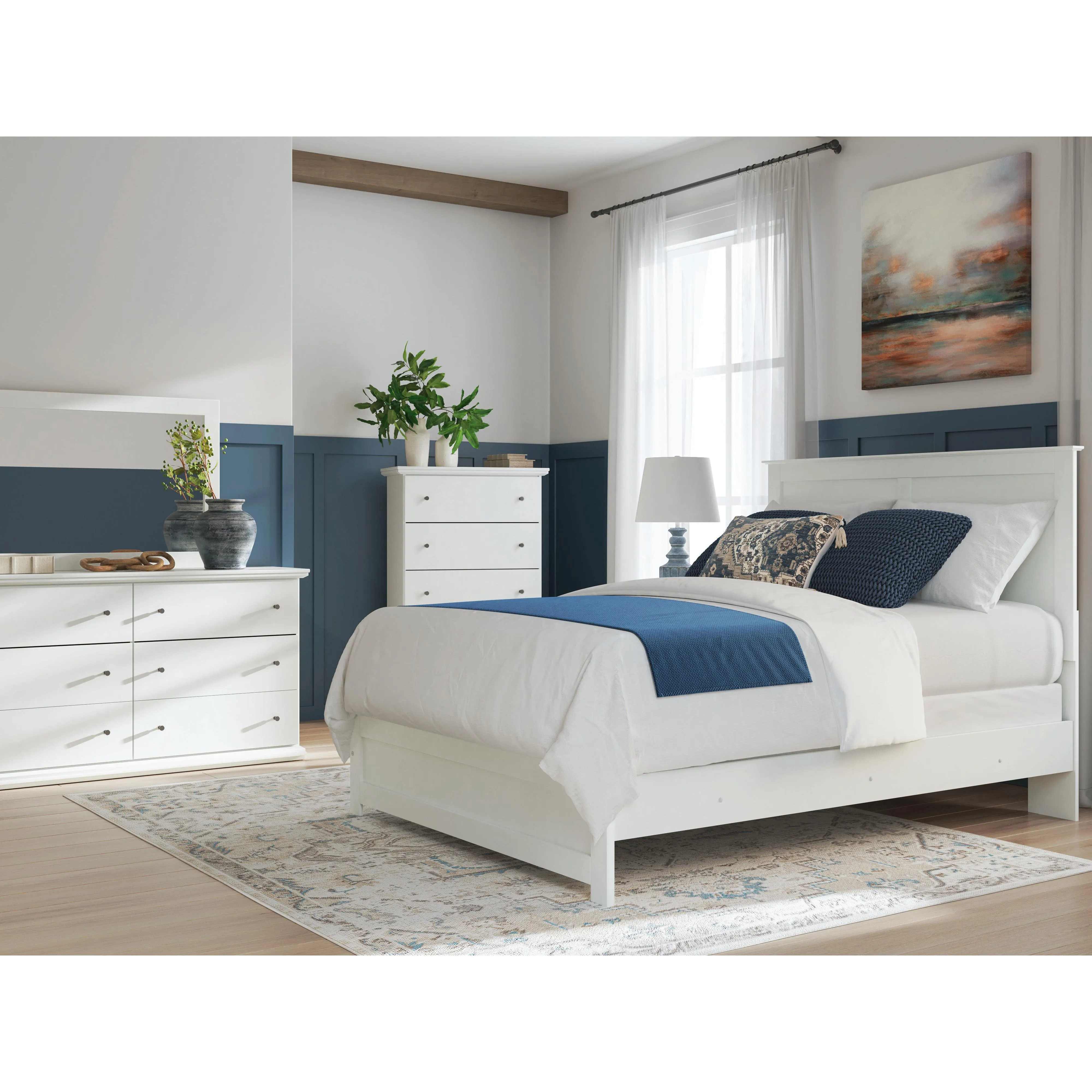 Signature Design by Ashley Bostwick Shoals Queen Panel Bed B139-71/B139-196