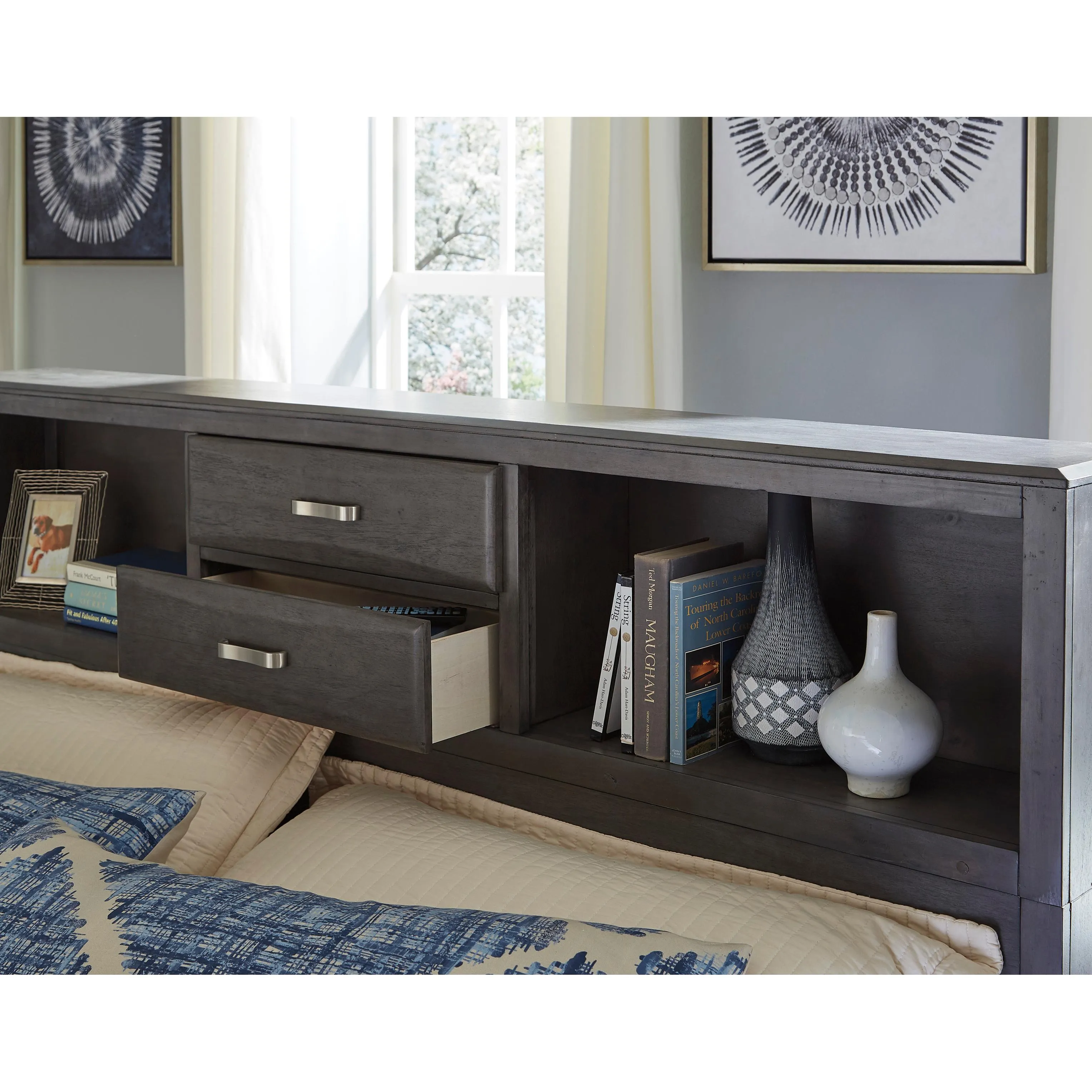 Signature Design by Ashley Caitbrook Queen Bookcase Bed with Storage B476-65/B476-64/B476-98