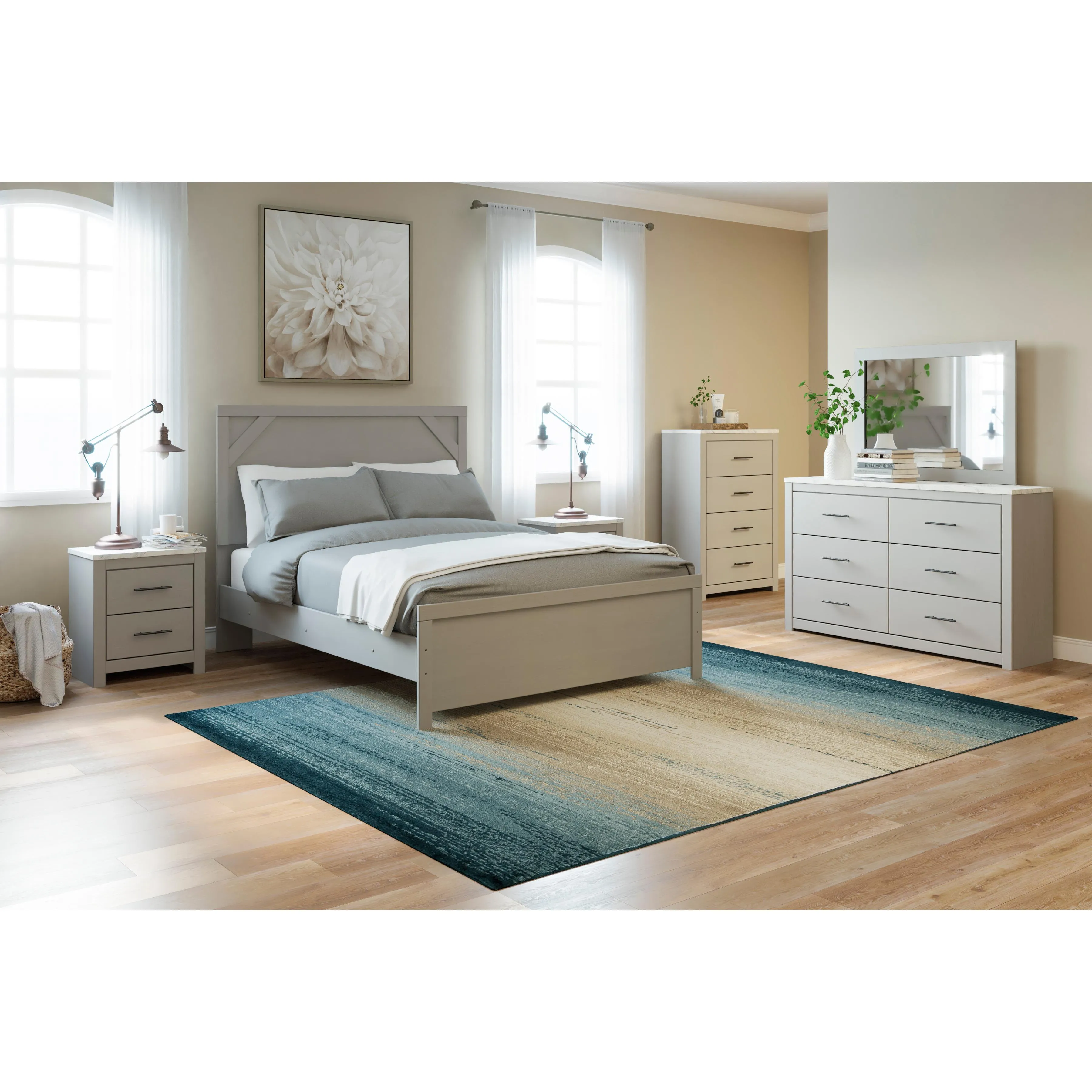 Signature Design by Ashley Cottonburg Queen Panel Bed B1192-71/B1192-96