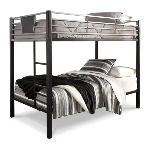 Signature Design by Ashley Dinsmore B106B8 Twin over Twin Bunk Bed with 2 Mattresses