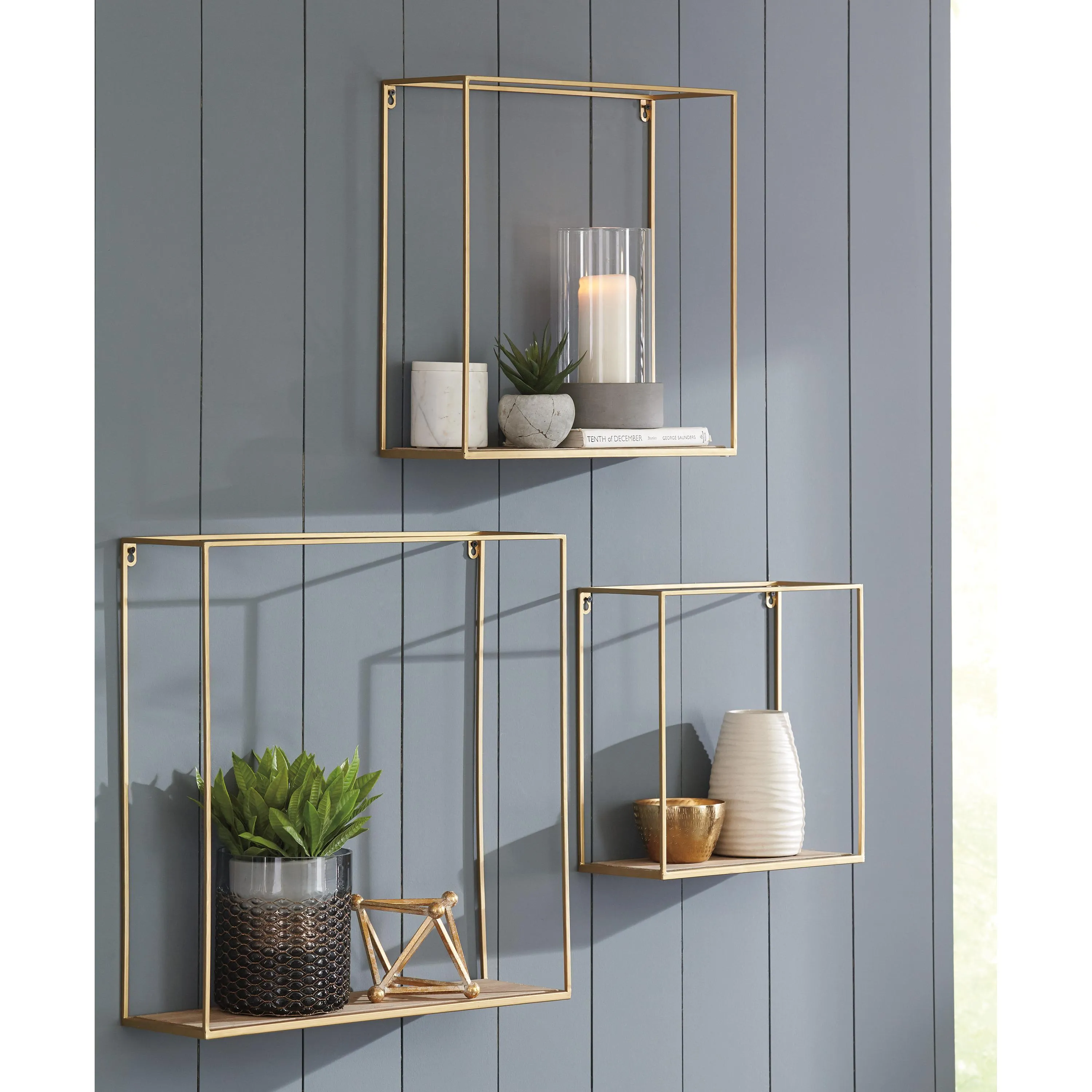 Signature Design by Ashley Efharis A8010107 Wall Shelf Set