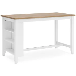 Signature Design by Ashley Gesthaven Counter Height Dining Table with Trestle Base D398-13