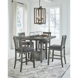 Signature Design by Ashley Hallanden D589D3 5 pc Counter Height Dining Set