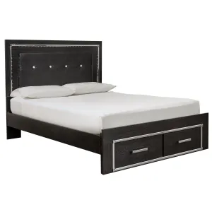 Signature Design by Ashley Kaydell Queen Upholstered Panel Bed with Storage B1420-57/B1420-54S/B1420-95/B100-13