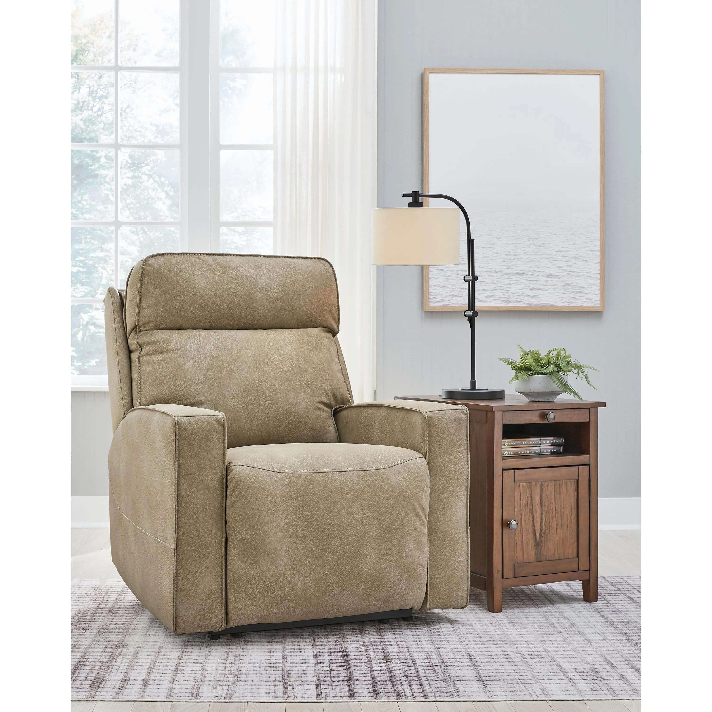 Signature Design by Ashley Next-Gen Durapella Power Leather Look Recliner 4510306C