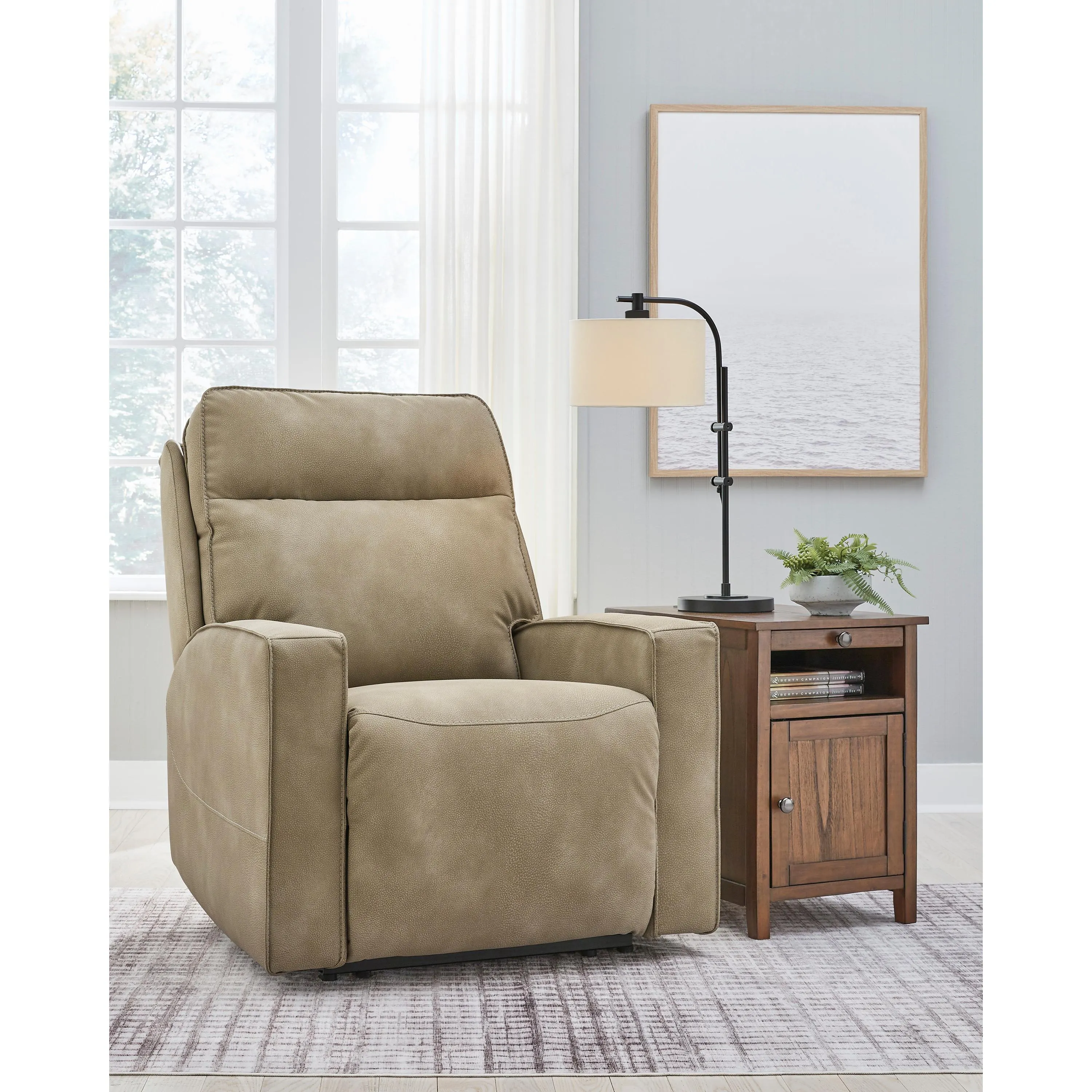 Signature Design by Ashley Next-Gen Durapella Power Leather Look Recliner 4510306C