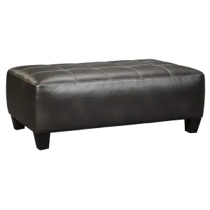 Signature Design by Ashley Nokomis Leather Look Ottoman 8772108