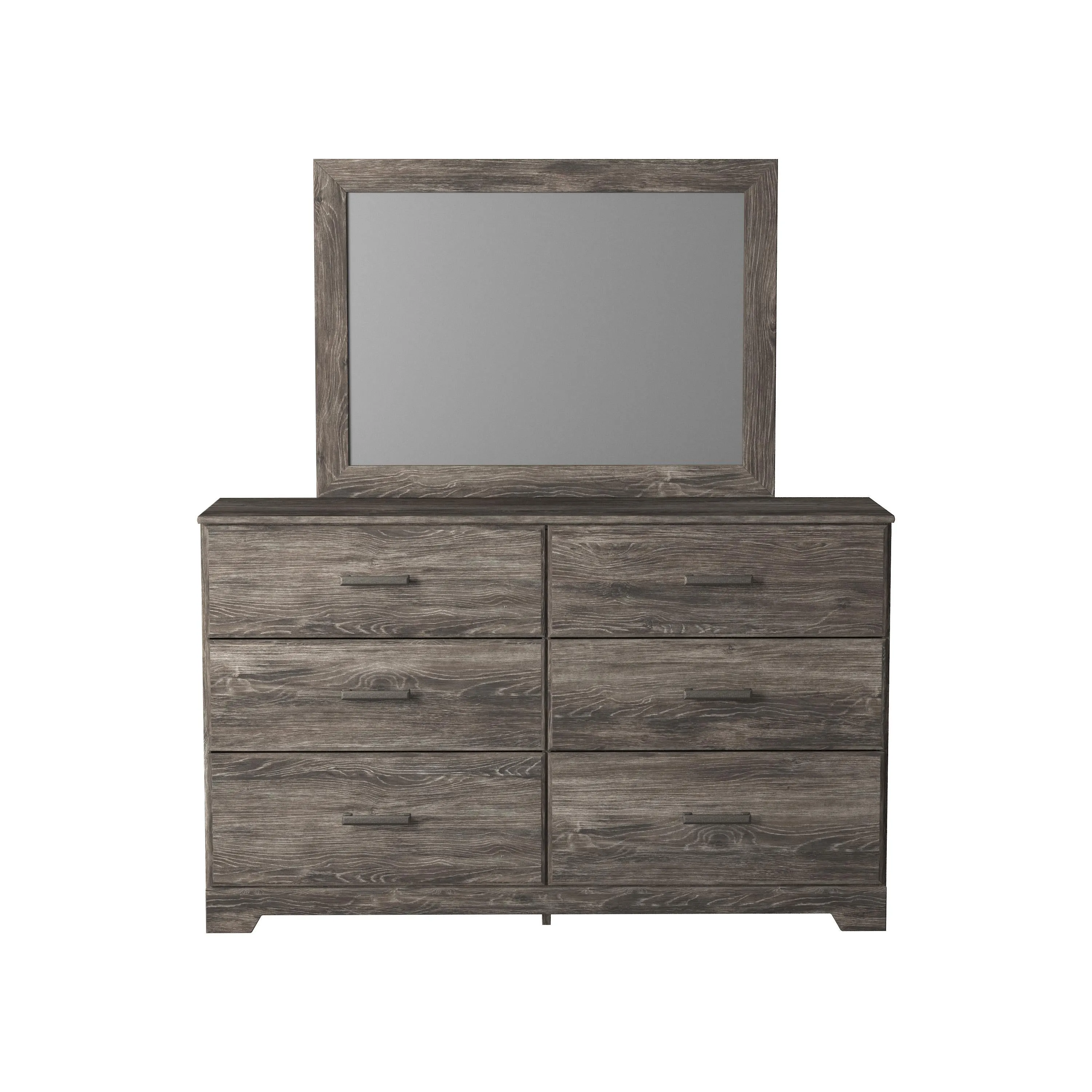 Signature Design by Ashley Ralinksi 6-Drawer Dresser with Mirror B2587-31/B2587-36