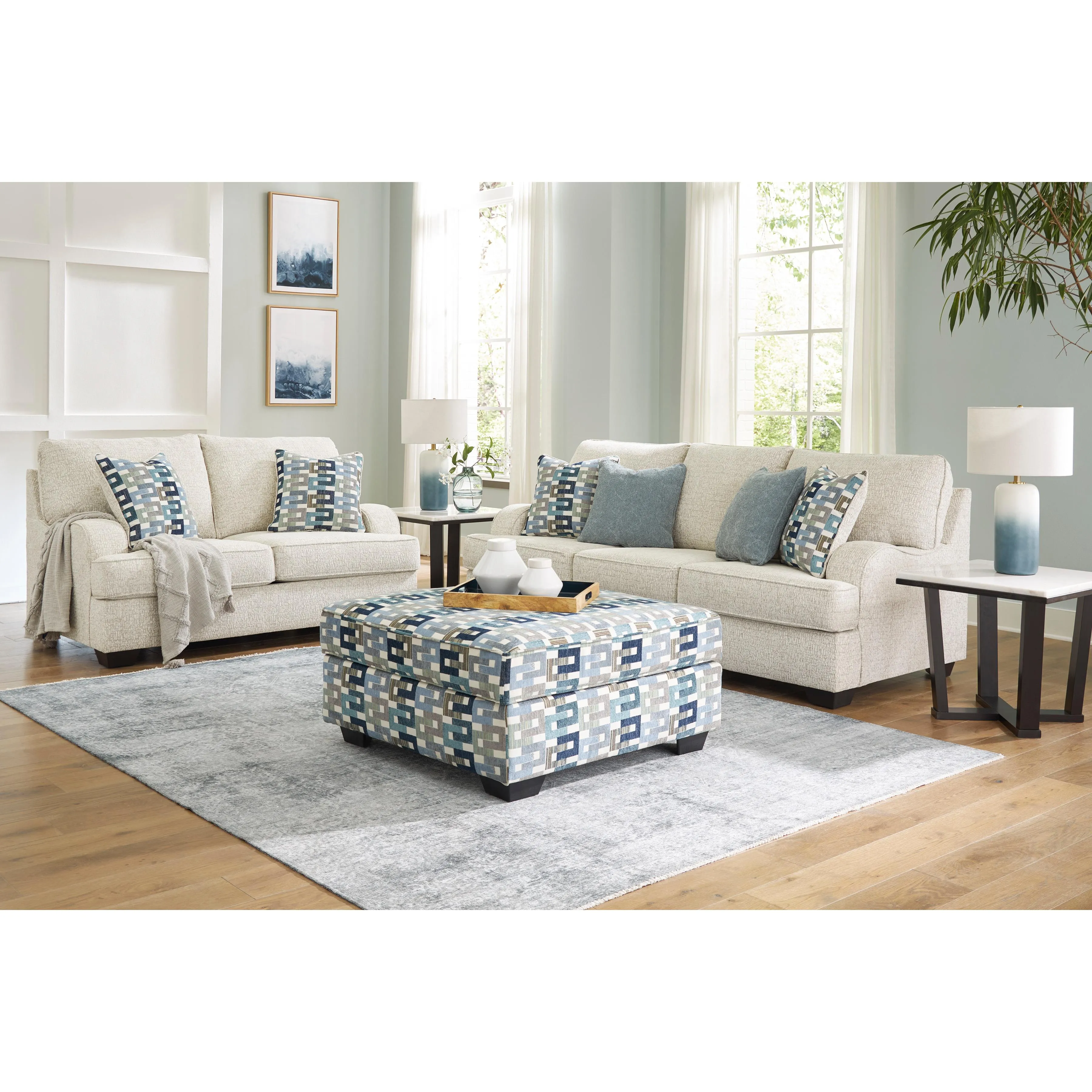 Signature Design by Ashley Valerano Stationary Fabric Loveseat 3340435