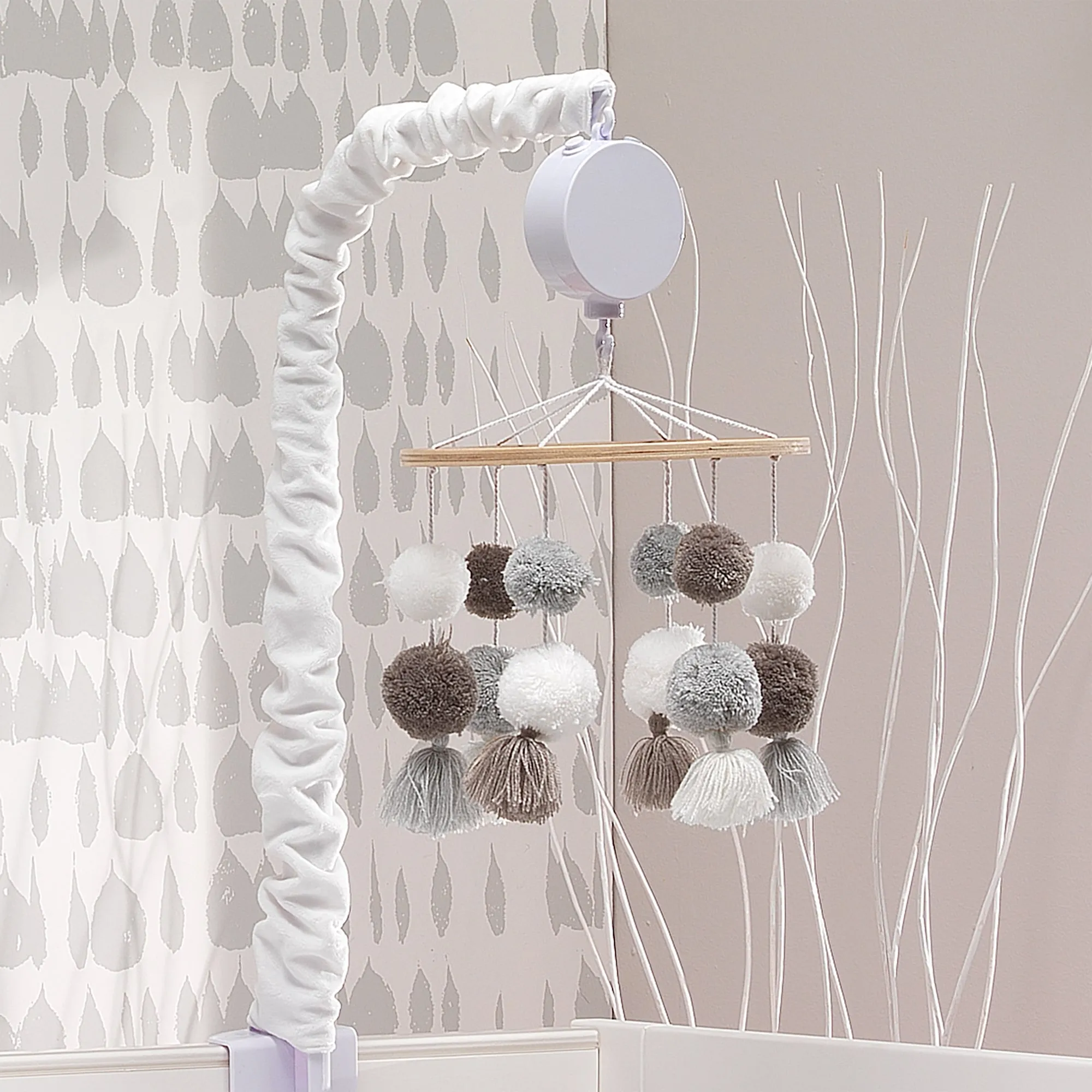 Signature Pom Pom Musical Baby Crib Mobile