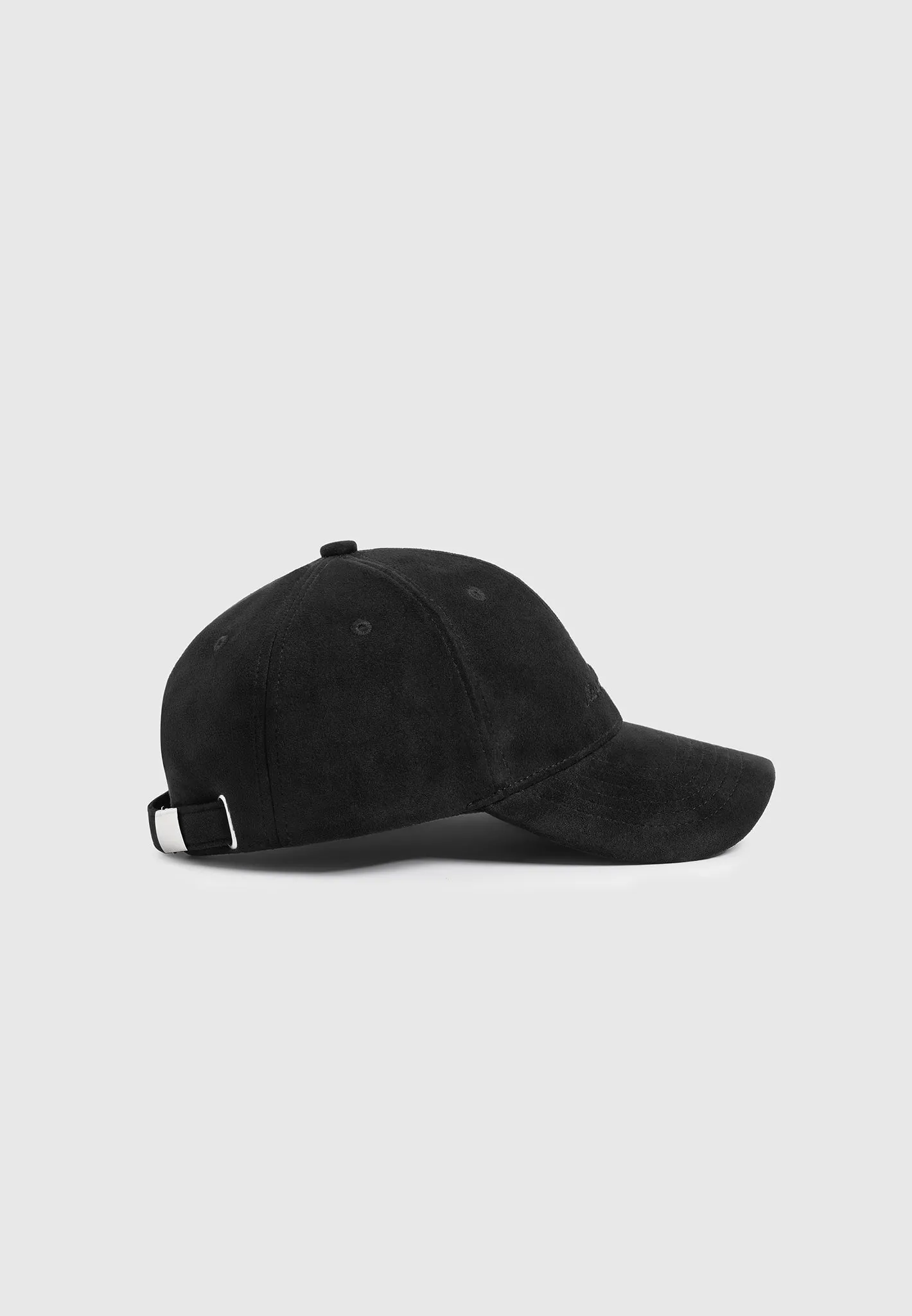 Signature Suede Cap - Black