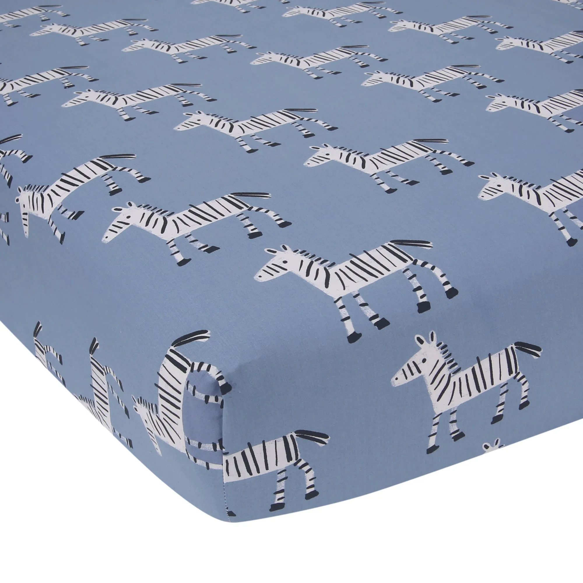 Signature Zebra Organic Cotton Fitted Crib Sheet