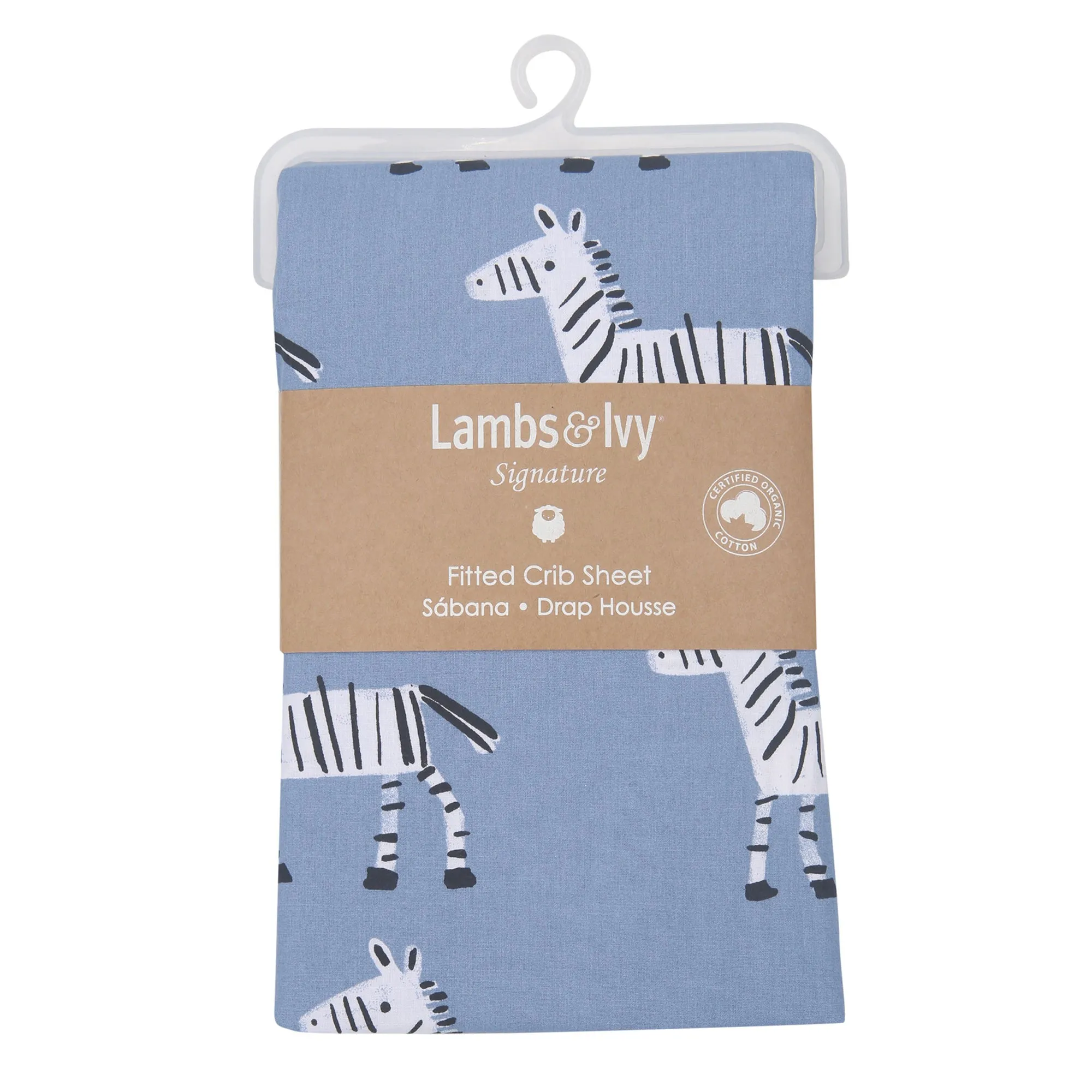 Signature Zebra Organic Cotton Fitted Crib Sheet