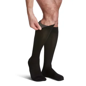 Sigvaris Microfiber Men's Knee High 20-30 mmHg w/ Silicone Beaded Grip-Top