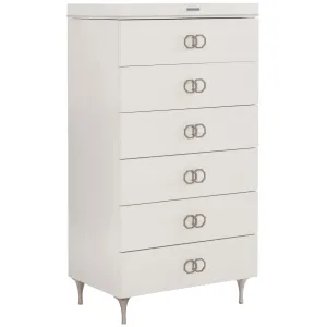 Silhouette Tall 6 Drawer Chest, Eggshell