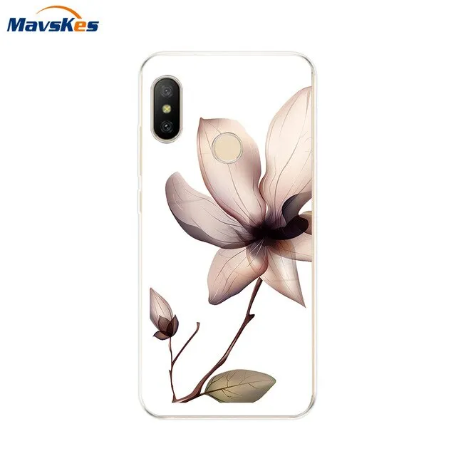 Silicone Case For Xiaomi Mi A2 Case Cover for Xiaomi Mi A2 Lite Case Soft TPU Pattern phone Case on Xiaomi MiA2 lite Redmi 6 Pro