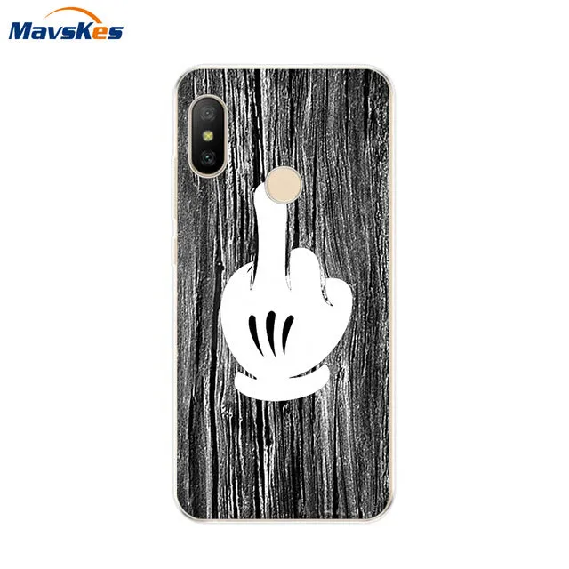 Silicone Case For Xiaomi Mi A2 Case Cover for Xiaomi Mi A2 Lite Case Soft TPU Pattern phone Case on Xiaomi MiA2 lite Redmi 6 Pro