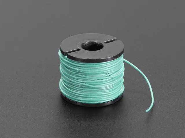 Silicone Cover Stranded-Core Wire - 50ft 30AWG Green