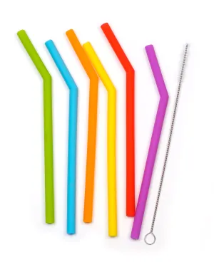 Silicone Short Straws-set of 6