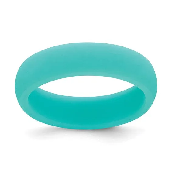 Silicone White 5.7mm Domed Band